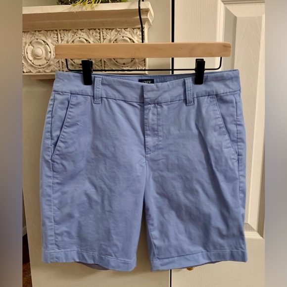 J. Crew Blue Bermuda Shorts Casual Style SZ 4 - Picture 1 of 8